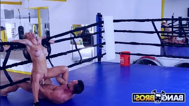 BANGBROS Johnny Castle Turns Up The Heat On Amethyst Banks For Boxing